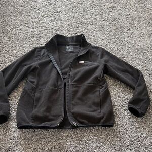 Figs womens Black fleece jacket